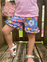 Load image into Gallery viewer, Flower Power Ruffle Shorts
