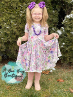 Load image into Gallery viewer, Lavender Fields Twirl Dress
