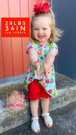 Load image into Gallery viewer, Red Ruffle Shorts

