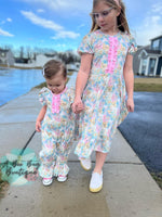 Load image into Gallery viewer, Rainbow Bunnies Romper
