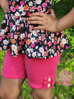 Load image into Gallery viewer, Hot Pink Button Shorts
