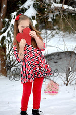 Load image into Gallery viewer, Valentine’s Stripes Tie Back Peplum
