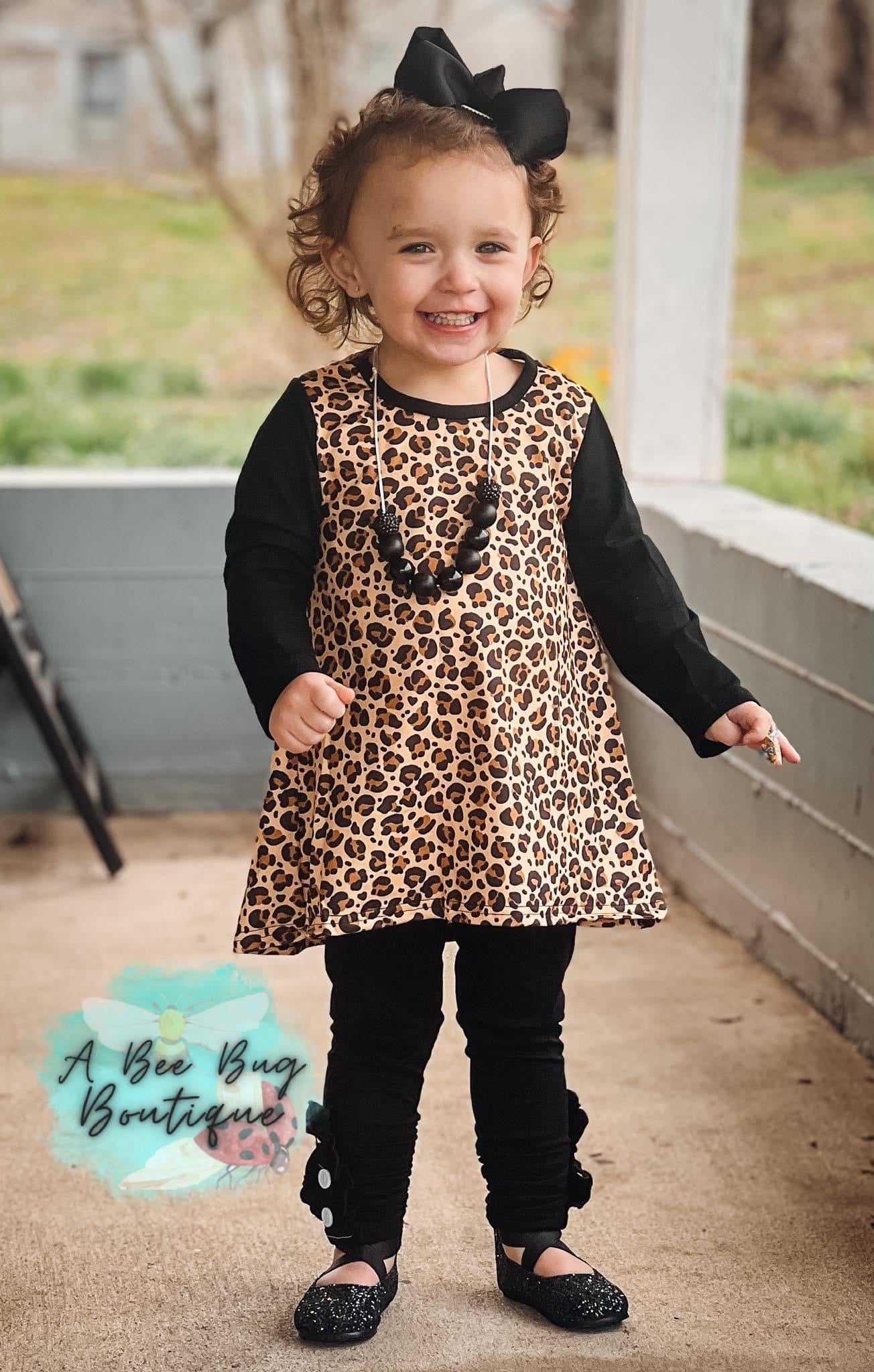 Classic Leopard T Shirt Dress A Bee Bug Boutique Classic Leopard T Shirt Dress A Bee Bug Boutique