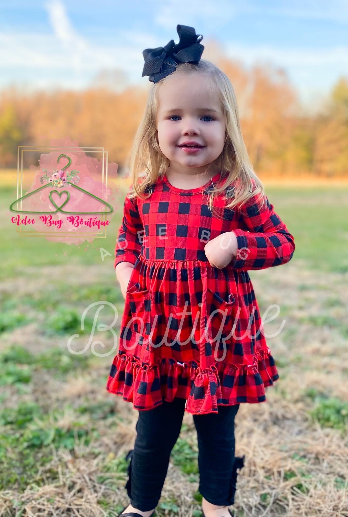 Buffalo Plaid Pocket Tunic