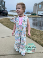 Load image into Gallery viewer, Rainbow Bunnies Romper
