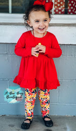Load image into Gallery viewer, Red Ruffle Tunic
