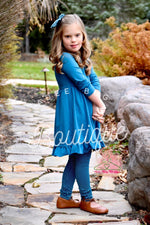 Load image into Gallery viewer, Teal Ruffle Tunic
