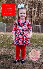 Load image into Gallery viewer, Valentine’s Stripes Tie Back Peplum

