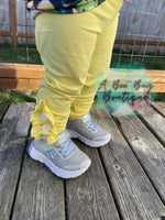 Load image into Gallery viewer, Yellow Button Leggings

