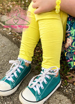 Load image into Gallery viewer, Yellow Lace Leggings
