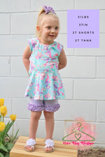 Load image into Gallery viewer, Lavender Ruffle Shorts
