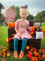 Load image into Gallery viewer, Pumpkin Spice Bow Back Peplum
