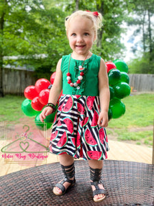 Watermelon Twirl Dress
