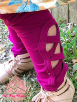 Load image into Gallery viewer, Plum Criss Cross Leggings
